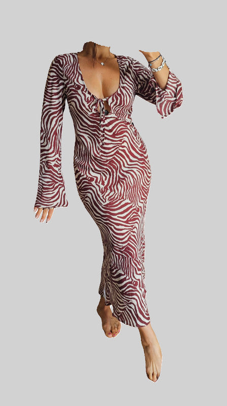 Robe longue zébrée ASOS – taille 36