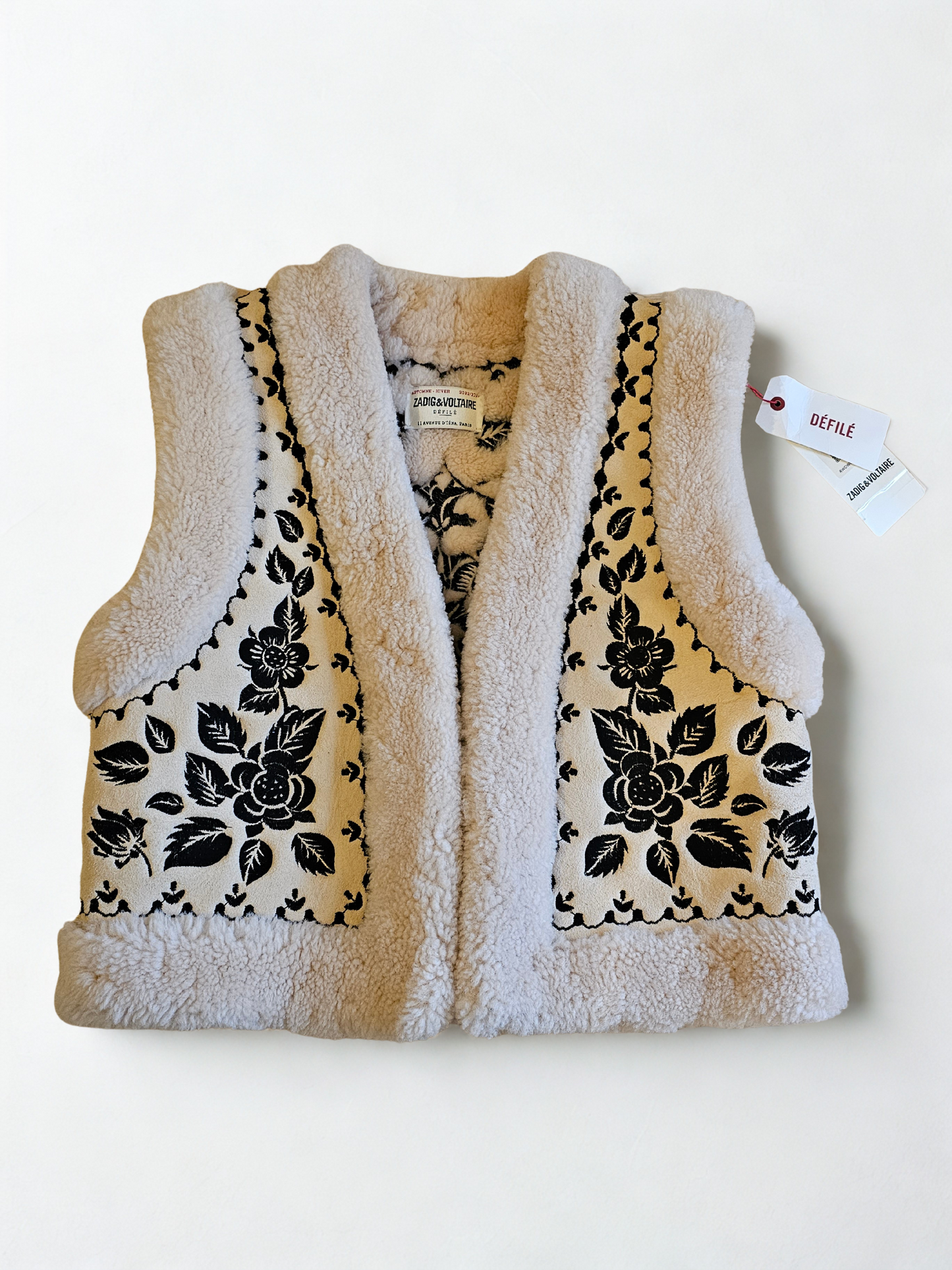 Gilet Zadig & Voltaire Feti Shearling défilé – Taille S