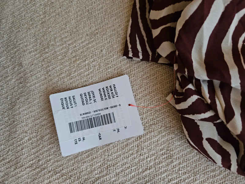 Robe longue zébrée ASOS – taille 36