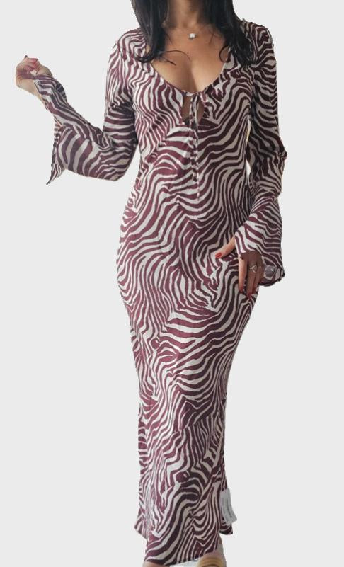 Robe longue zébrée ASOS – taille 36