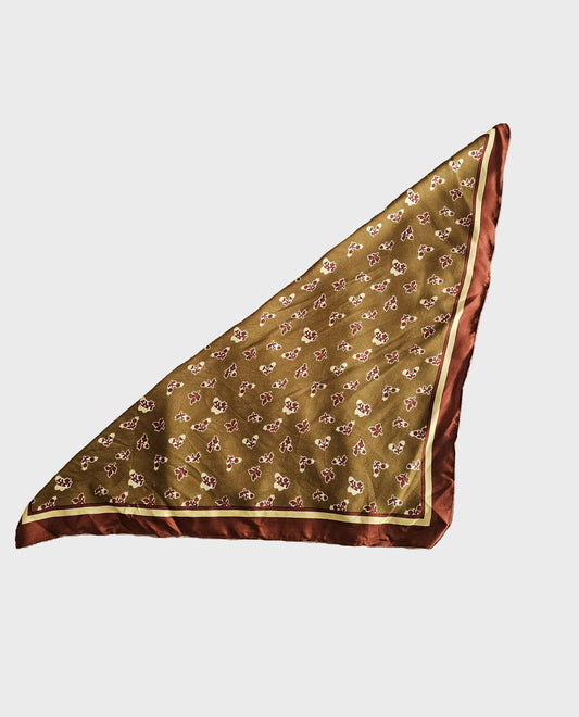 Foulard style vintage - 100% soie