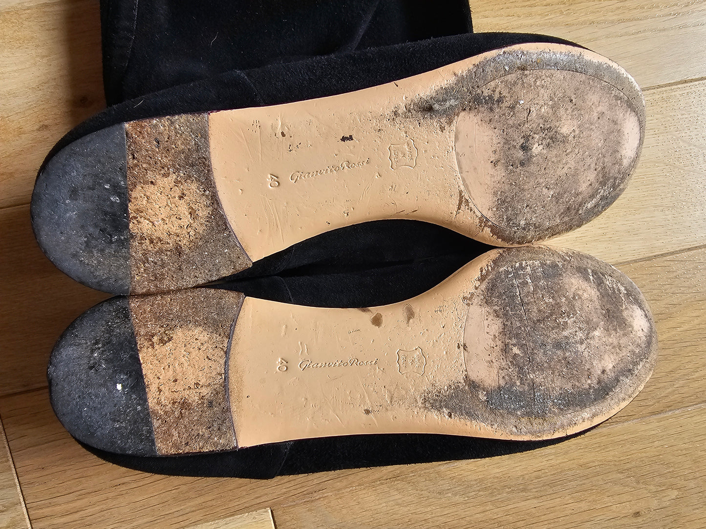 Cuissardes en daim noir Gianvito Ross - Taille 40