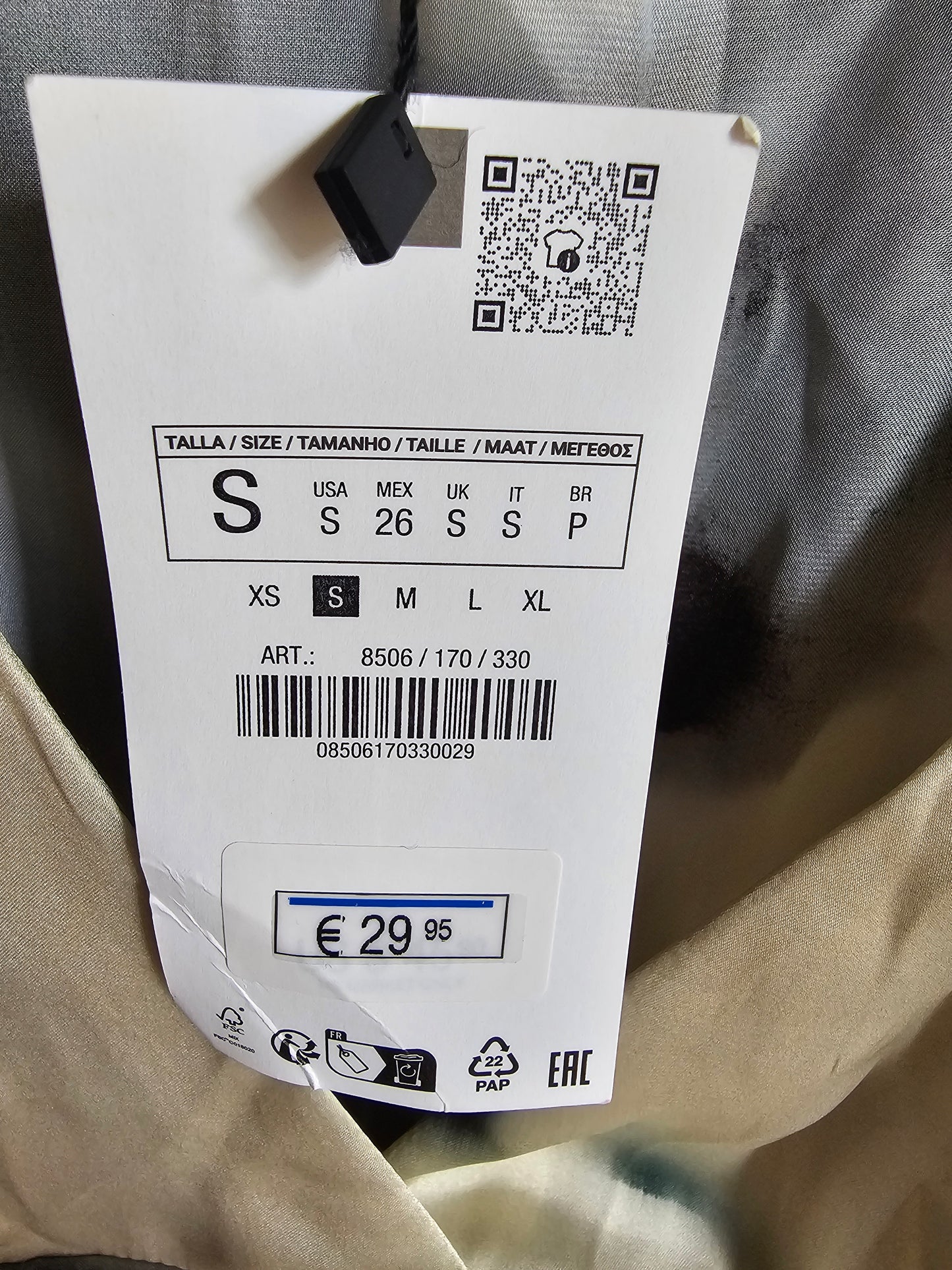 Top portefeuille fluide tie & dye - taille S