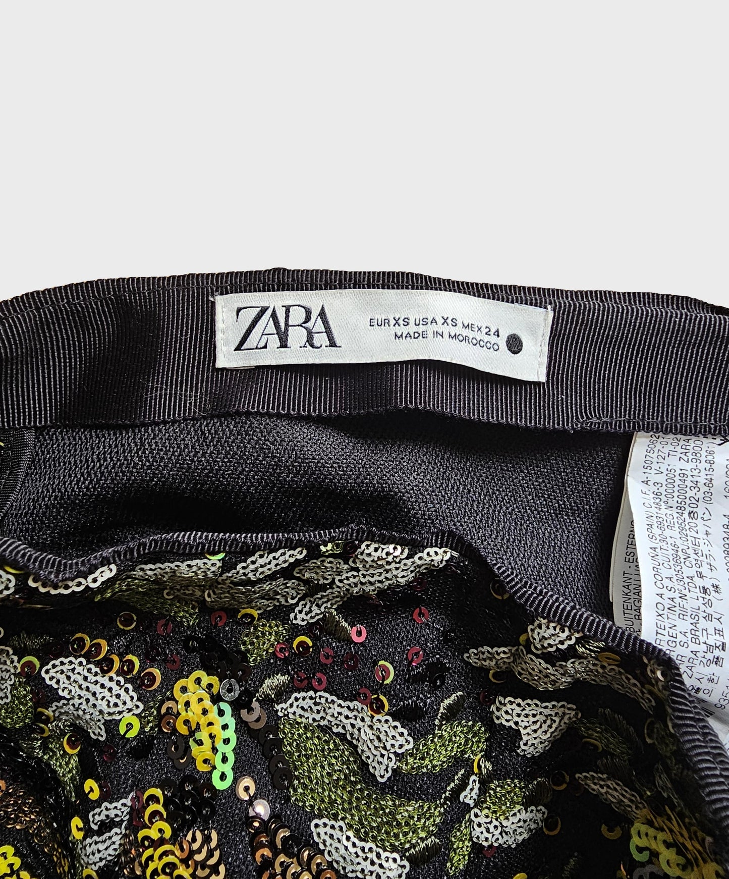 Jupe à sequins Zara - Taille XS