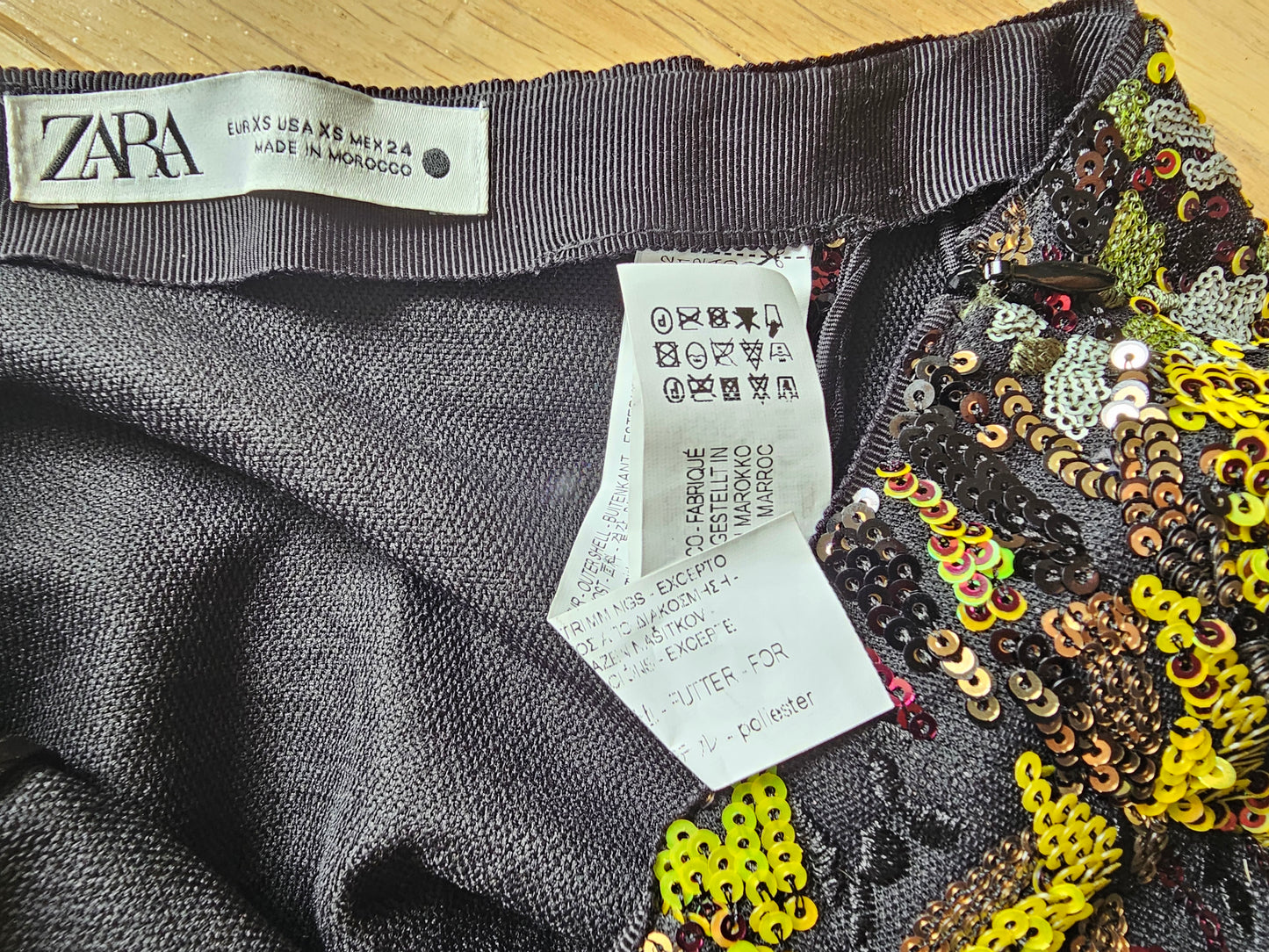 Jupe à sequins Zara - Taille XS