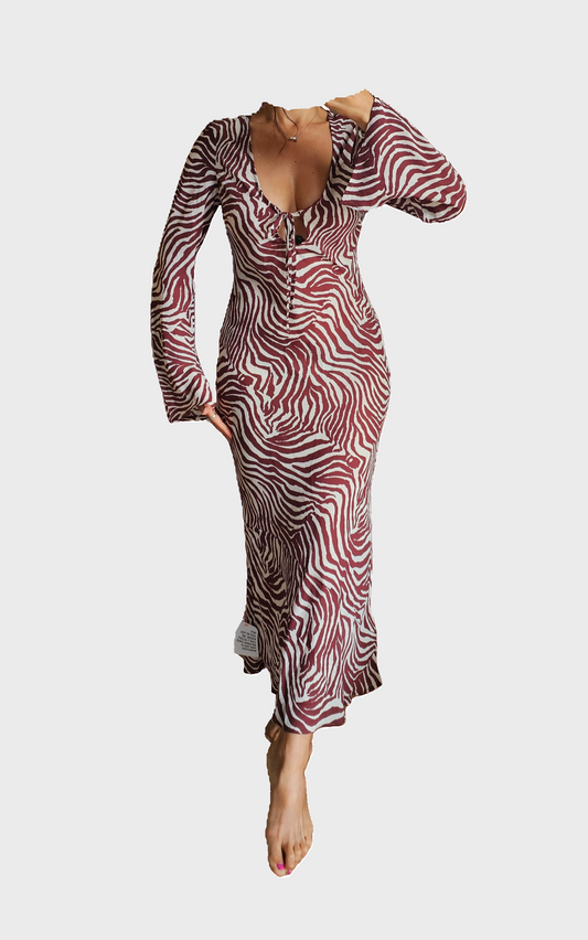 Robe longue zébrée ASOS – taille 36