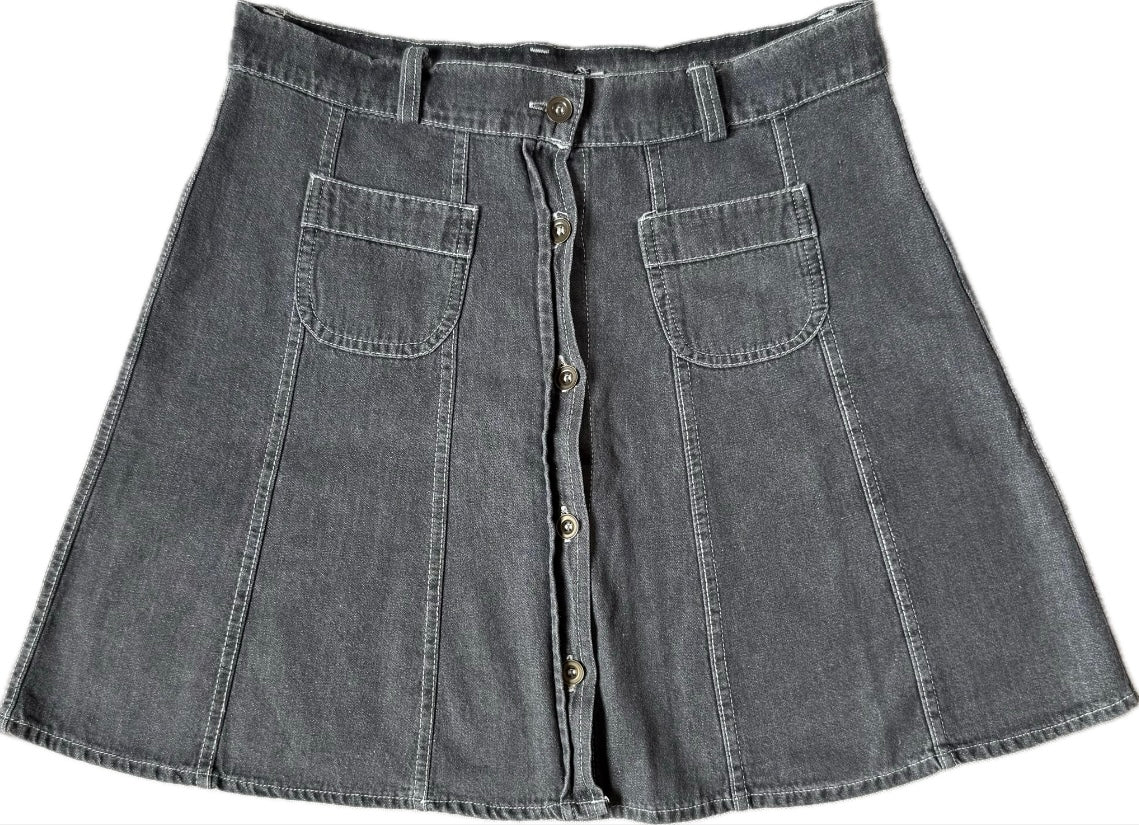 Jupe trapèze en denim gris Kookaï - 36/38