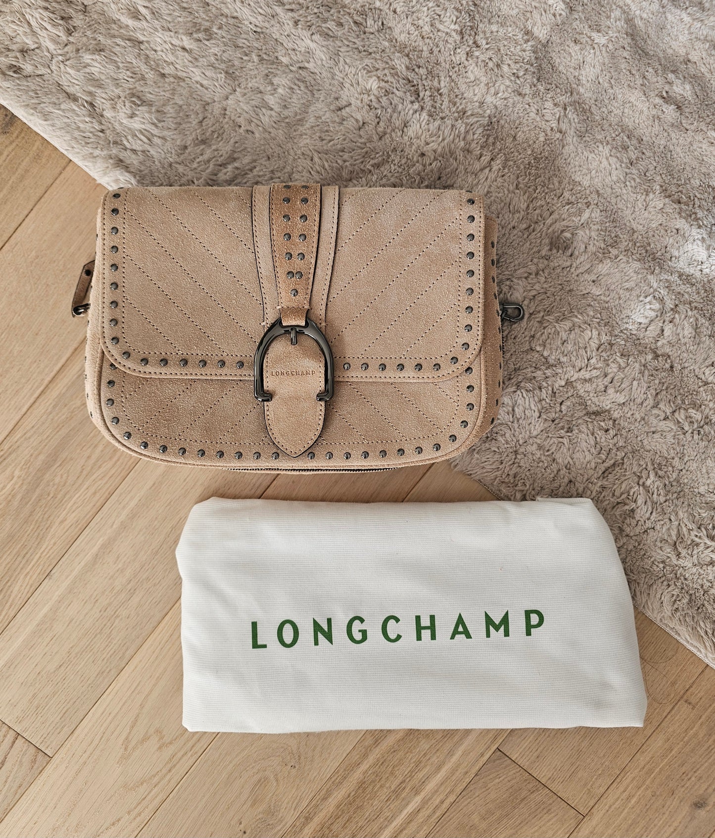 Sac Longchamp en daim