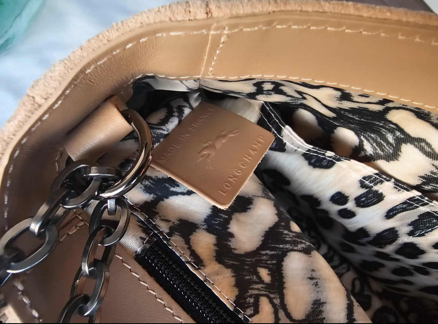 Sac Longchamp en daim