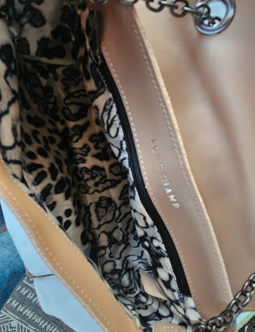 Sac Longchamp en daim