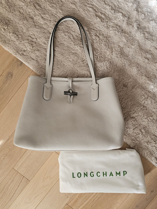Sac cabas Longchamp en cuir grainé